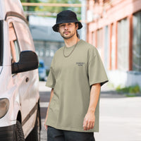 Oversized faded t-shirt Black Logo