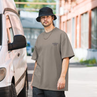 Oversized faded t-shirt Black Logo