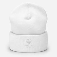 Cuffed Beanie with full logo in white