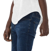 Men's Curved Hem T-Shirt with Split Logo