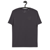 Unisex organic cotton t-shirt with split logo