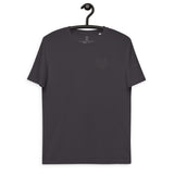 Unisex organic cotton t-shirt with split logo