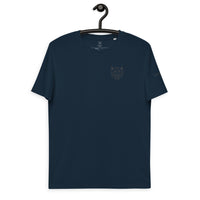Unisex organic cotton t-shirt with split logo