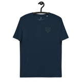Unisex organic cotton t-shirt with split logo