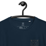 Unisex organic cotton t-shirt with split logo