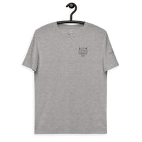 Unisex organic cotton t-shirt with split logo