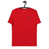Unisex organic cotton t-shirt with split logo