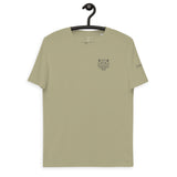 Unisex organic cotton t-shirt with split logo