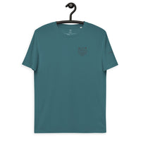 Unisex organic cotton t-shirt with split logo