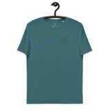 Unisex organic cotton t-shirt with split logo