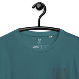 Unisex organic cotton t-shirt with split logo
