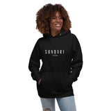 Unisex Hoodie with White Title